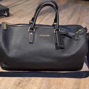 Michael Kors Black Jet Set Weekender Duffle